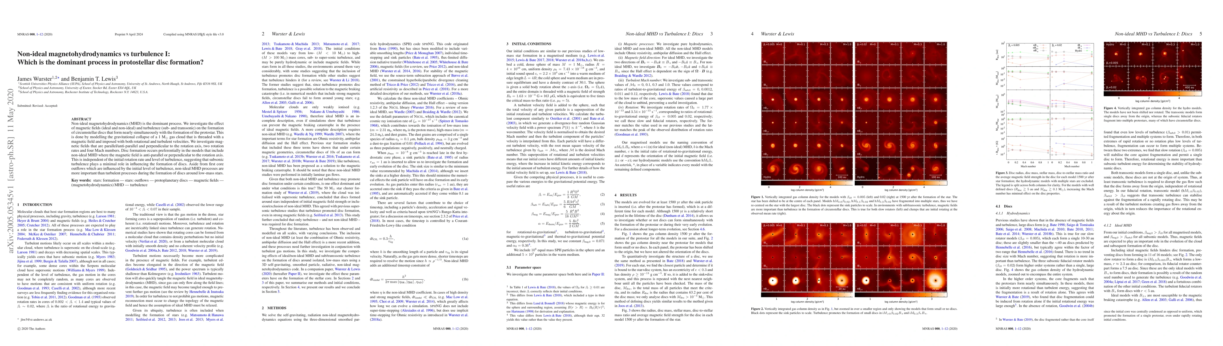 Thumbnail for Non-ideal magnetohydrodynamics vs turbulence I: Which is the dominant
  process in protostellar disc formation?