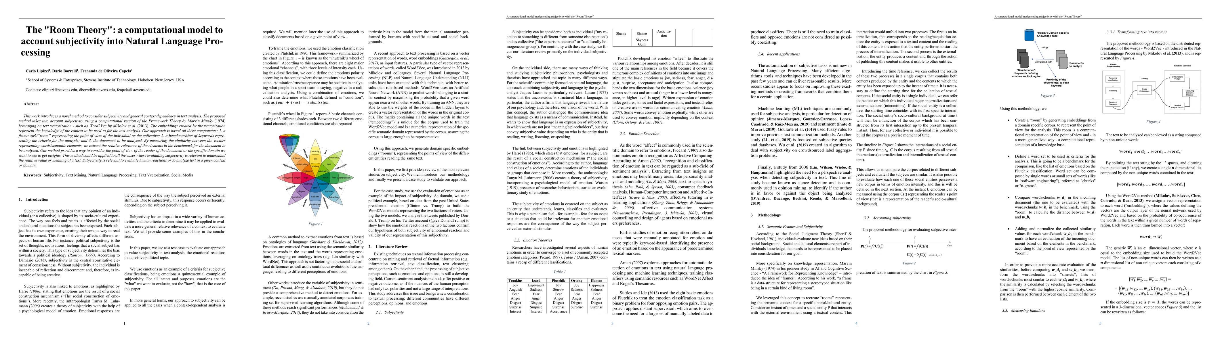 Thumbnail for A computational model implementing subjectivity with the 'Room Theory'.
  The case of detecting Emotion from Text