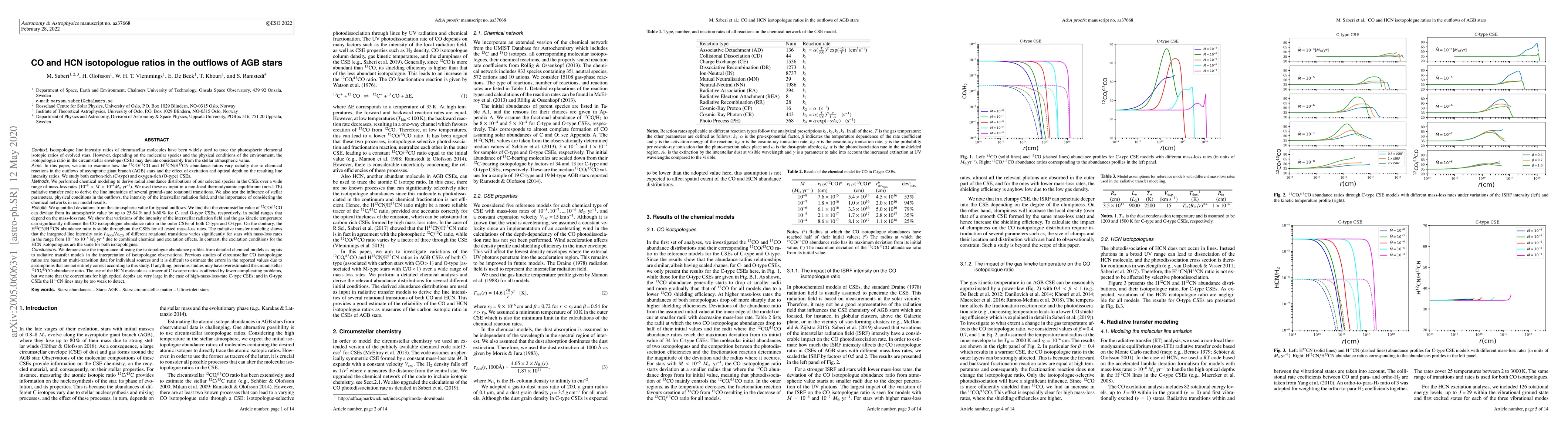 Thumbnail for CO and HCN isotopologue ratios in the outflows of AGB stars