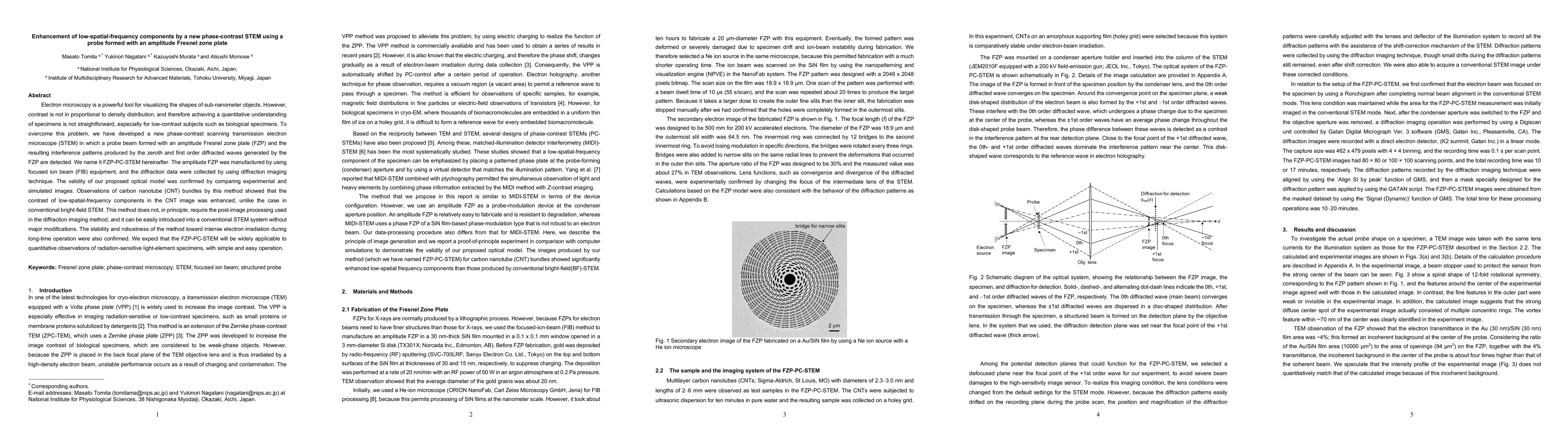 Thumbnail for Enhancement of low-spatial-frequency components by a new phase-contrast
  STEM using a probe formed with an amplitude Fresnel zone plate