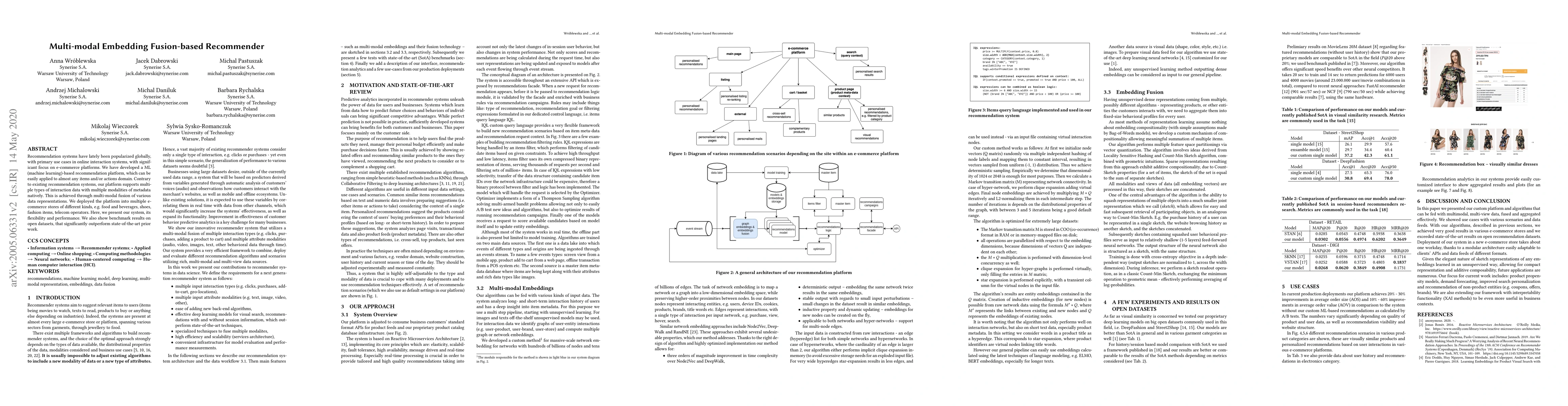 Thumbnail for Multi-modal Embedding Fusion-based Recommender
