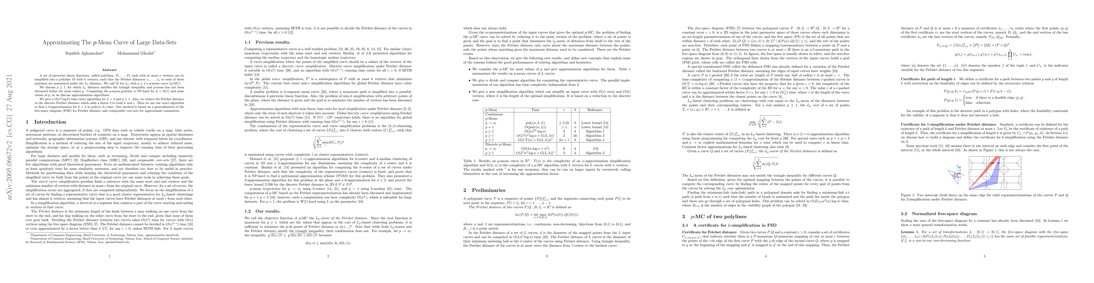 Thumbnail for Approximating The p-Mean Curve of Large Data-Sets