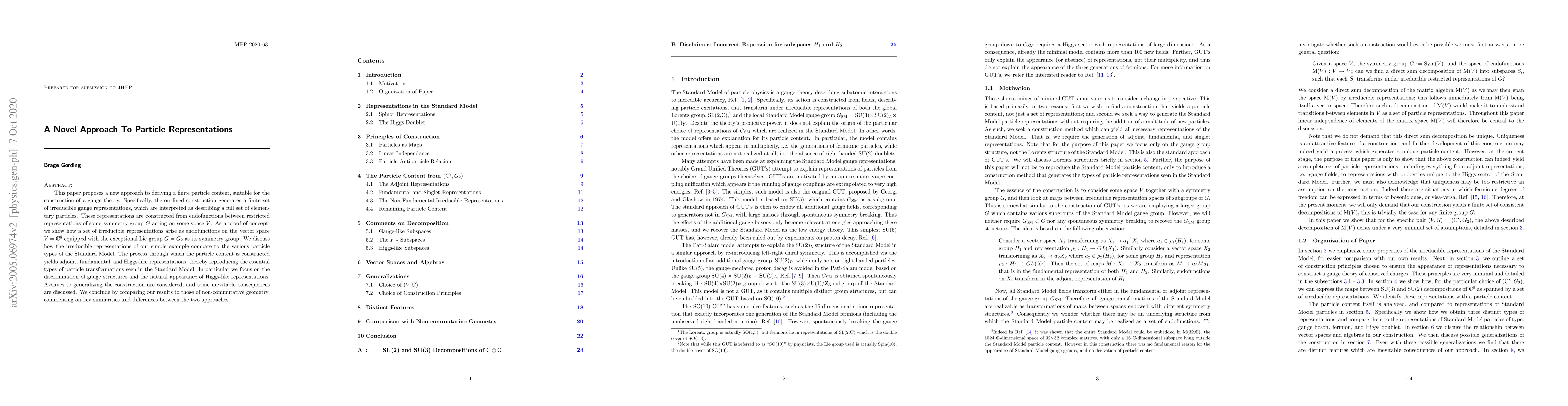 Thumbnail for A Novel Approach To Particle Representations