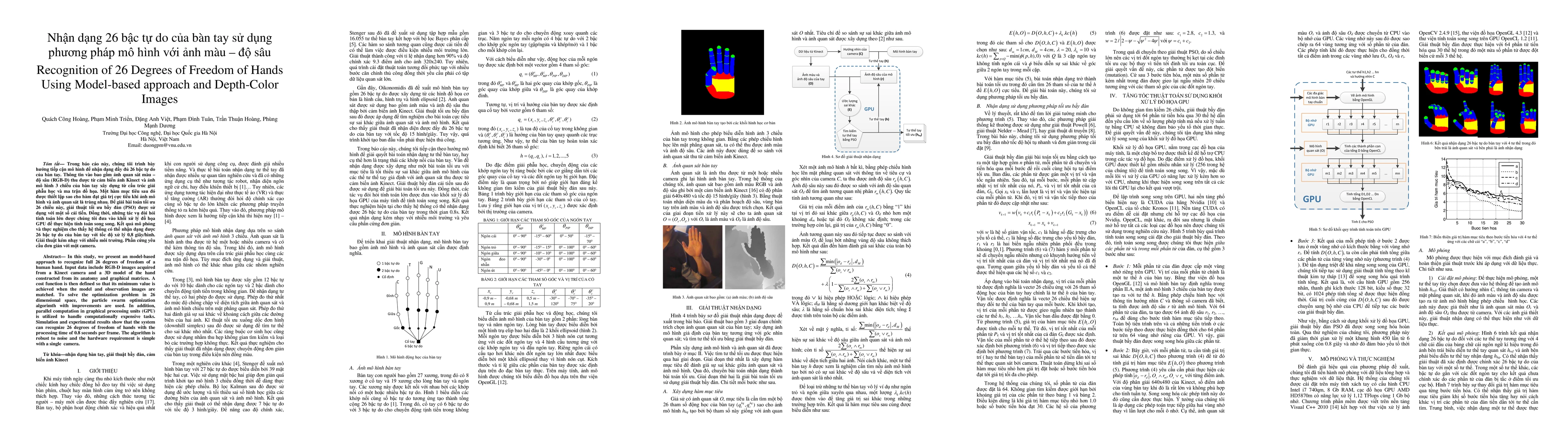 Thumbnail for Recognition of 26 Degrees of Freedom of Hands Using Model-based approach
  and Depth-Color Images