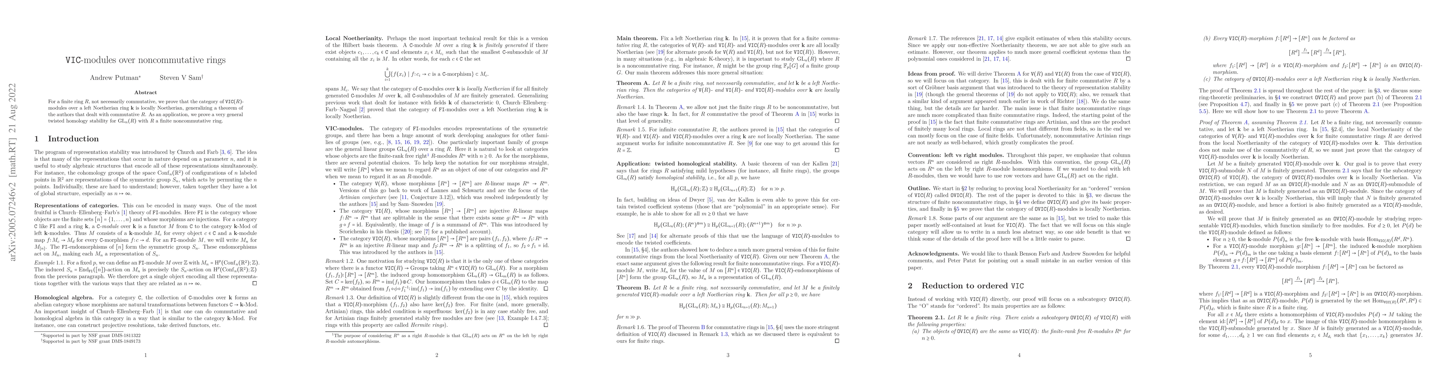 Thumbnail for VIC-modules over noncommutative rings