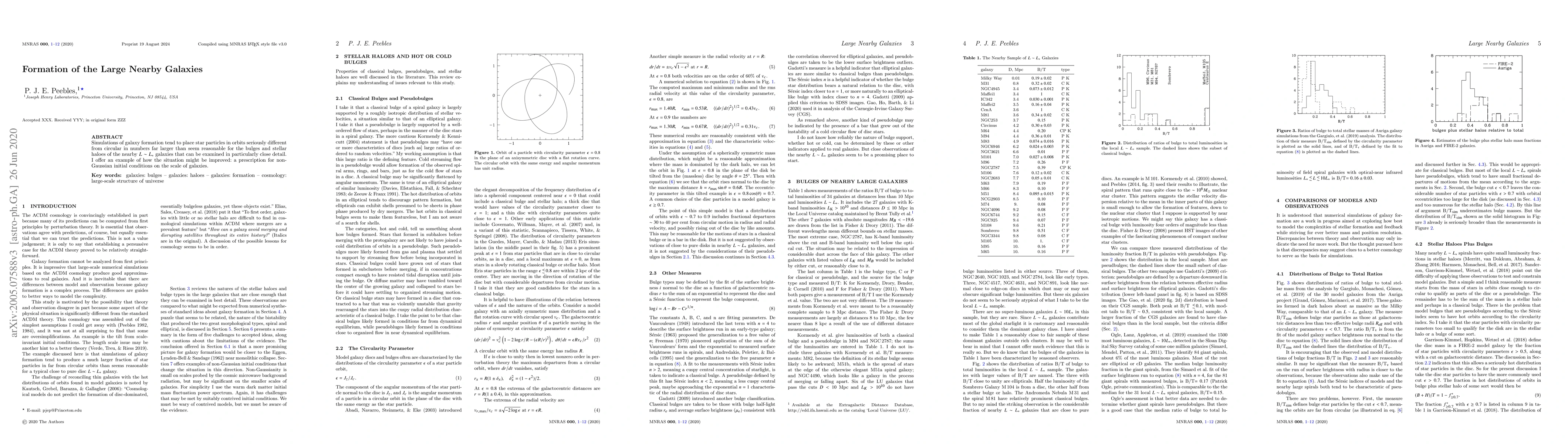 Thumbnail for Formation of the Large Nearby Galaxies