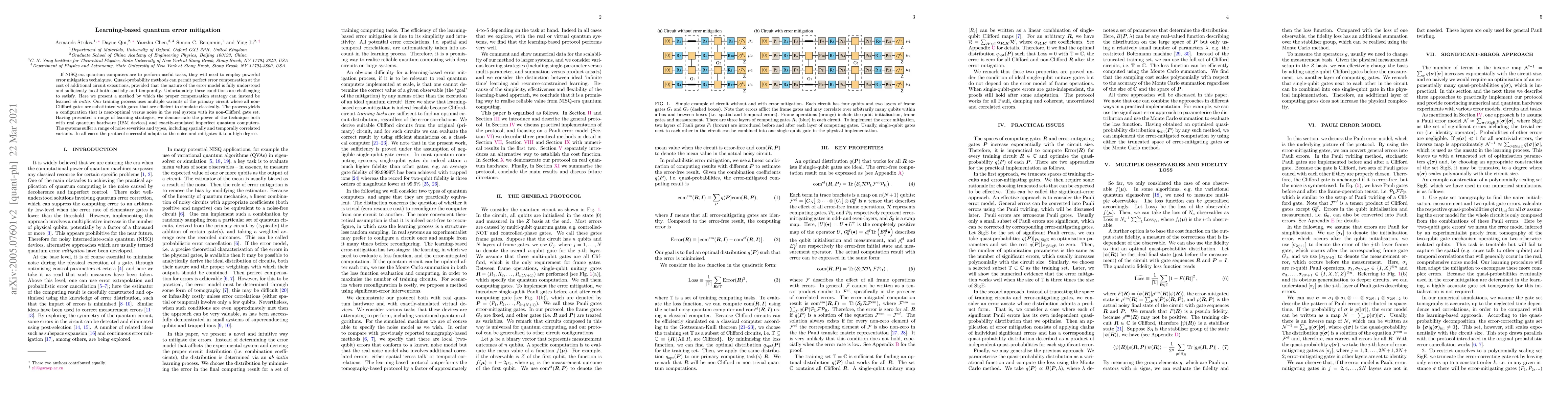Thumbnail for Learning-based quantum error mitigation