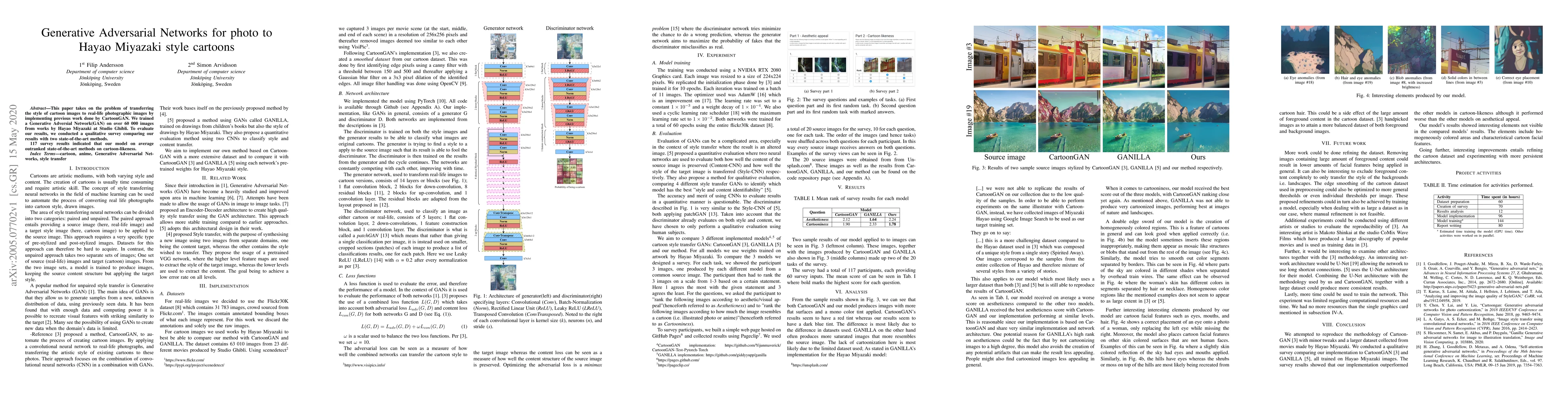 Thumbnail for Generative Adversarial Networks for photo to Hayao Miyazaki style
  cartoons