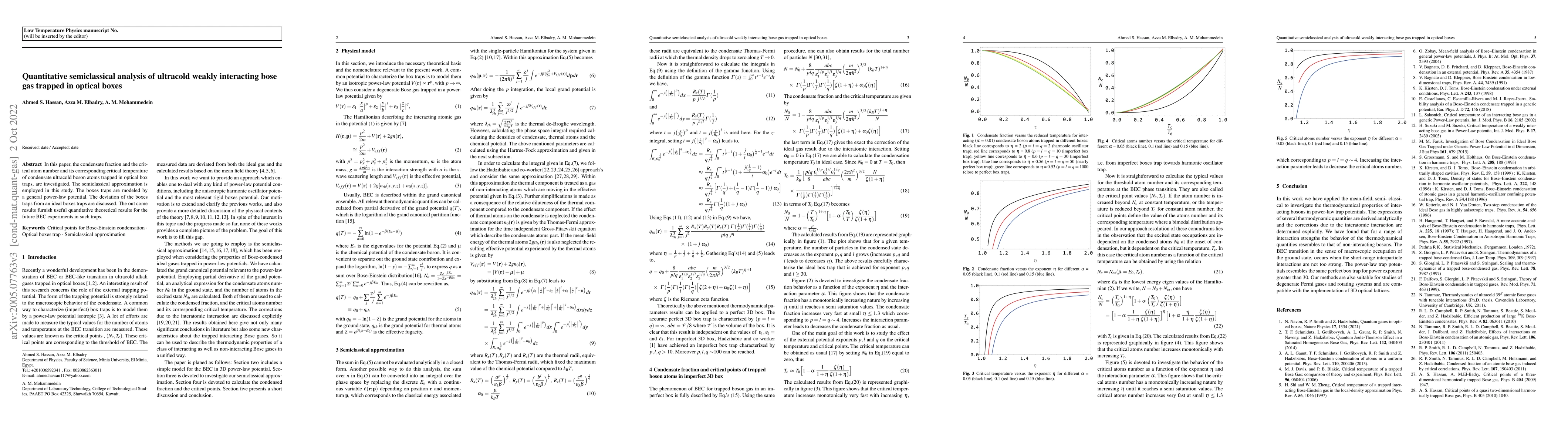 Thumbnail for Quantitative semiclassical analysis of ultracold weakly interacting bose
  gas trapped in optical boxes