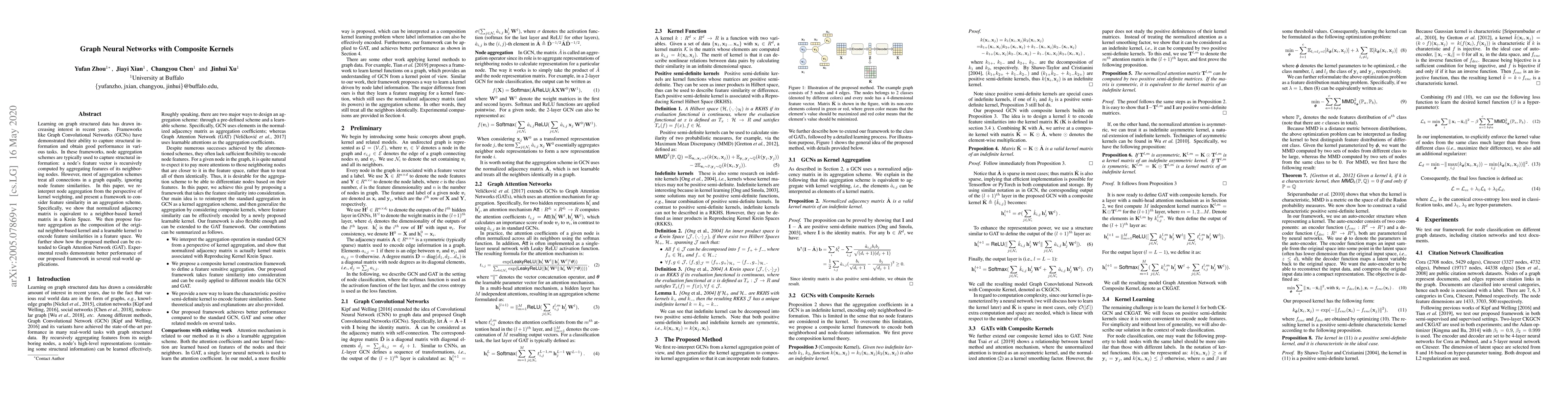 Thumbnail for Graph Neural Networks with Composite Kernels