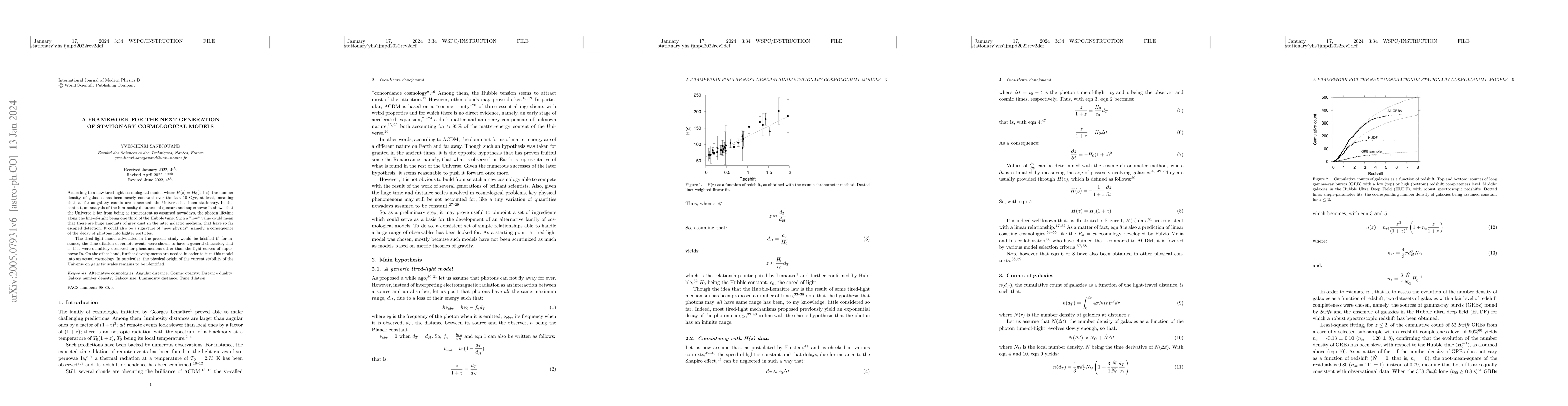 Thumbnail for A framework for the next generation of stationary cosmological models