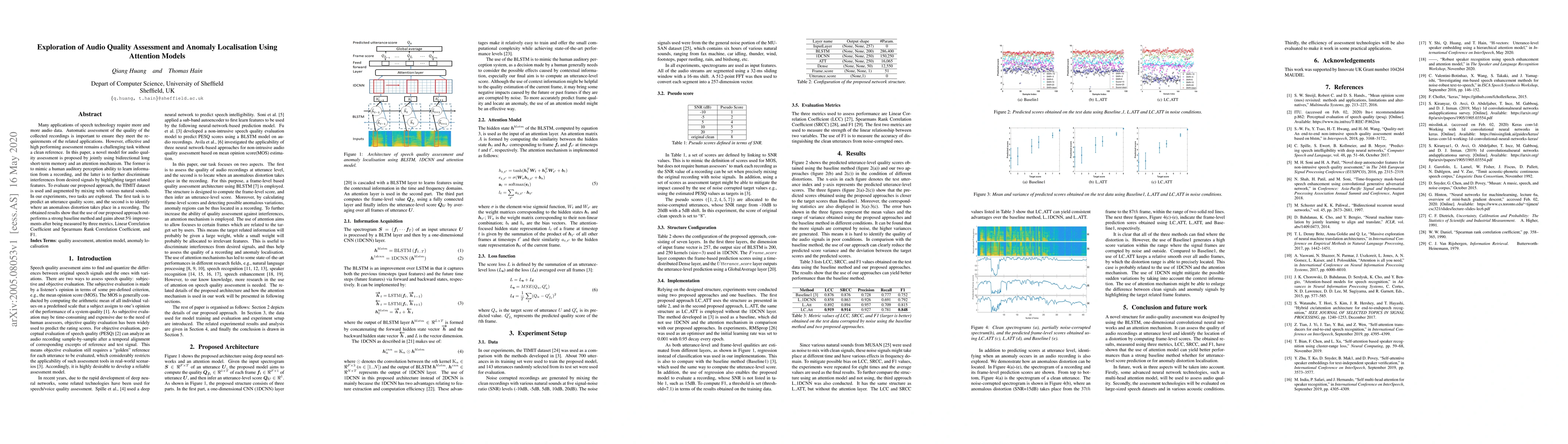 Thumbnail for Exploration of Audio Quality Assessment and Anomaly Localisation Using
  Attention Models