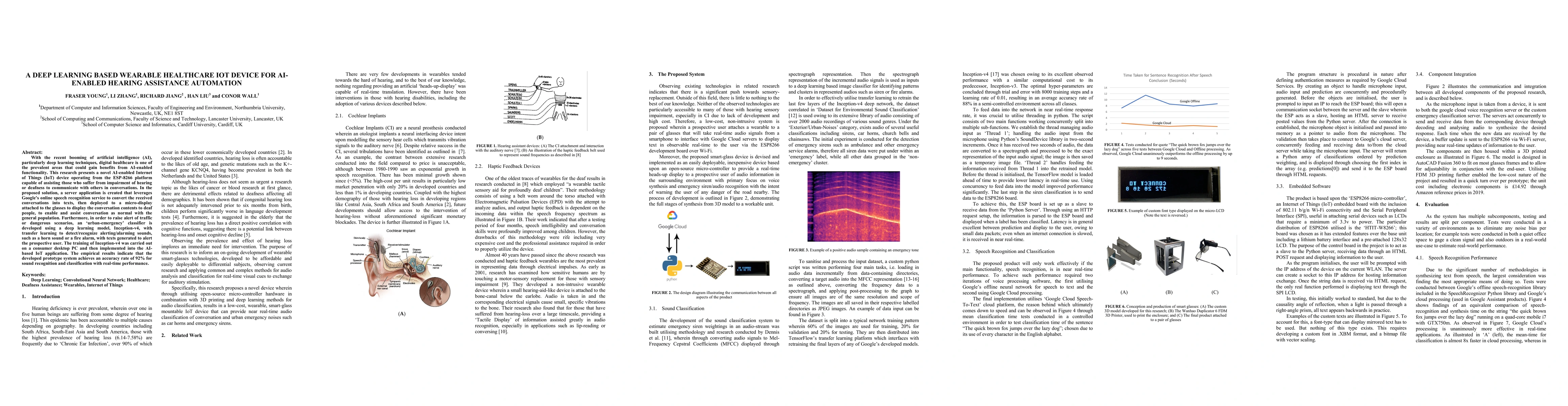 Thumbnail for A Deep Learning based Wearable Healthcare IoT Device for AI-enabled
  Hearing Assistance Automation