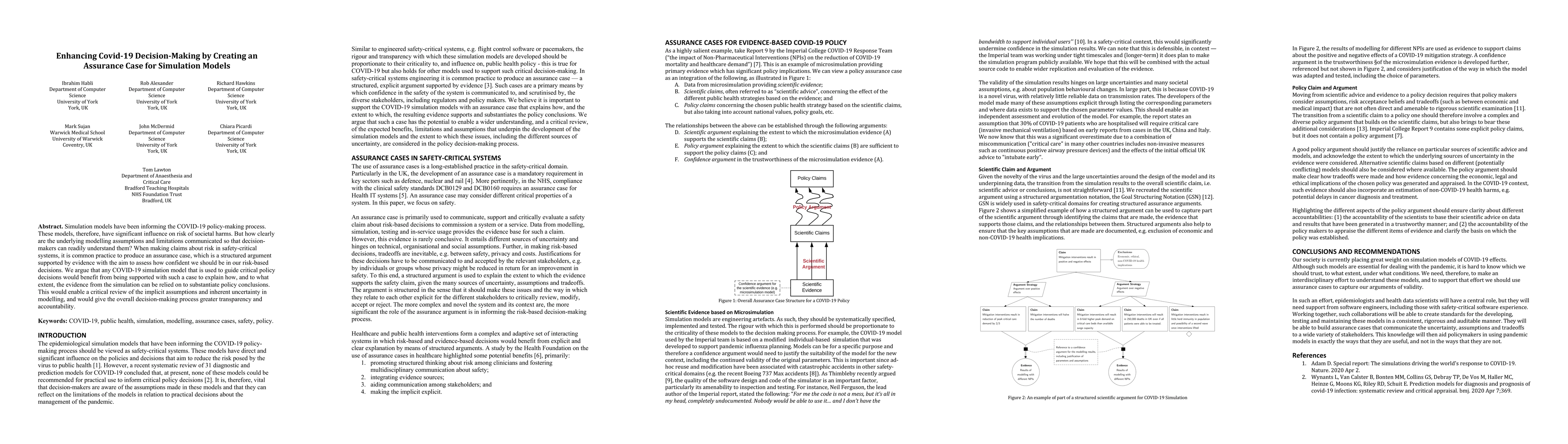 Thumbnail for Enhancing Covid-19 Decision-Making by Creating an Assurance Case for
  Simulation Models