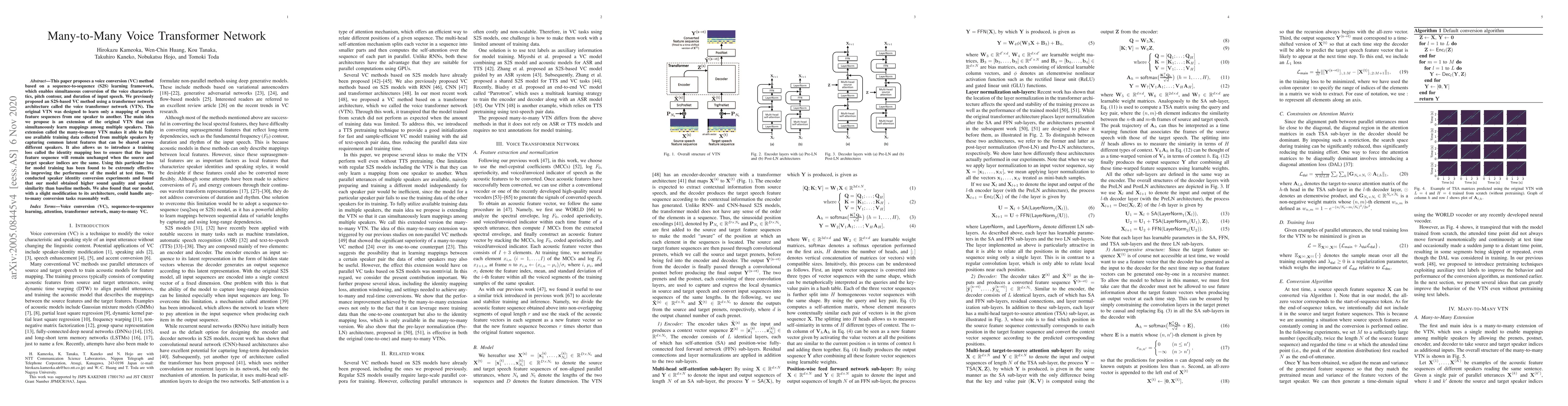 Thumbnail for Many-to-Many Voice Transformer Network