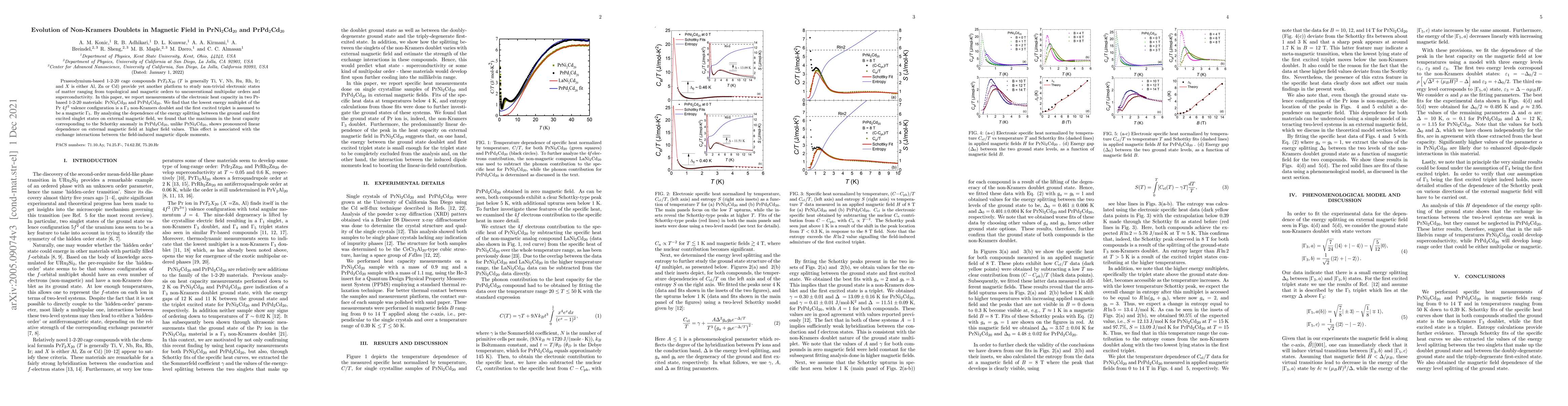 Thumbnail for Evolution of non-Kramers Doublets in Magnetic Field PrNi$_2$Cd$_{20}$
  and PrPd$_2$Cd$_{20}$
