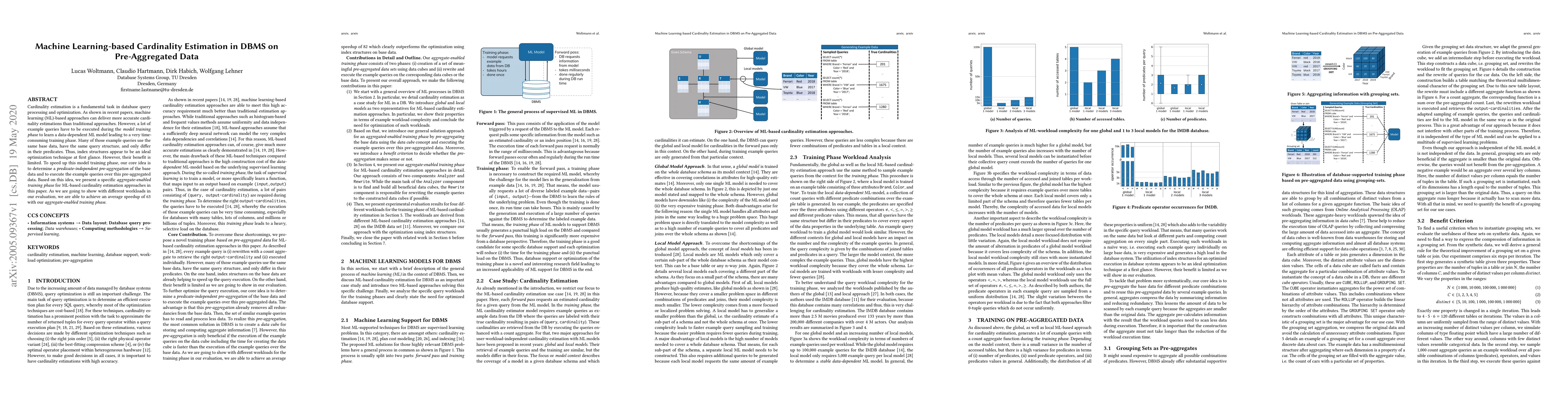 Thumbnail for Machine Learning-based Cardinality Estimation in DBMS on Pre-Aggregated
  Data