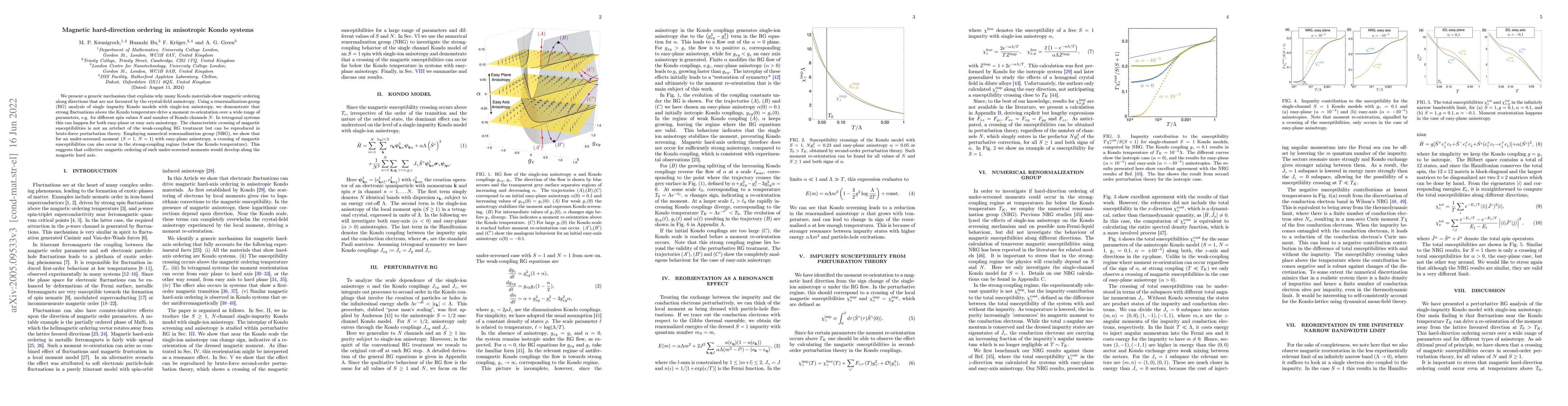 Thumbnail for Magnetic hard-direction ordering in anisotropic Kondo systems