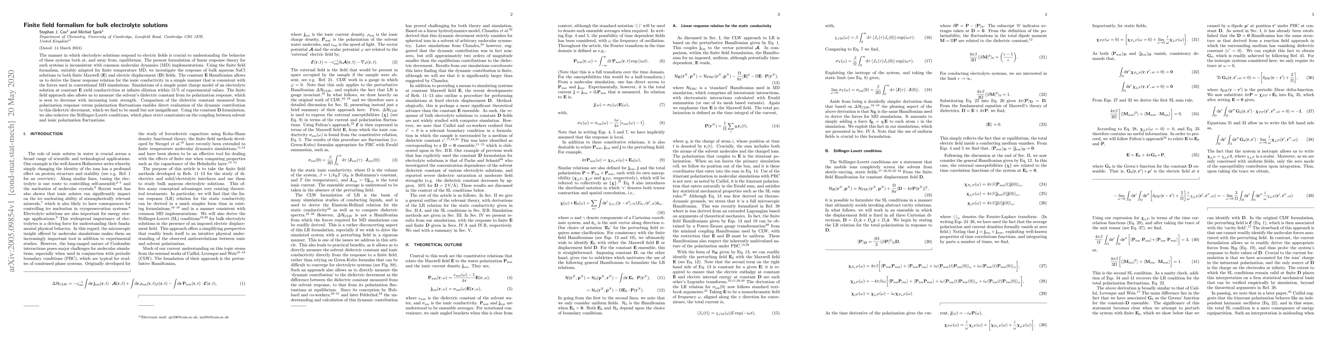 Thumbnail for Finite field formalism for bulk electrolyte solutions