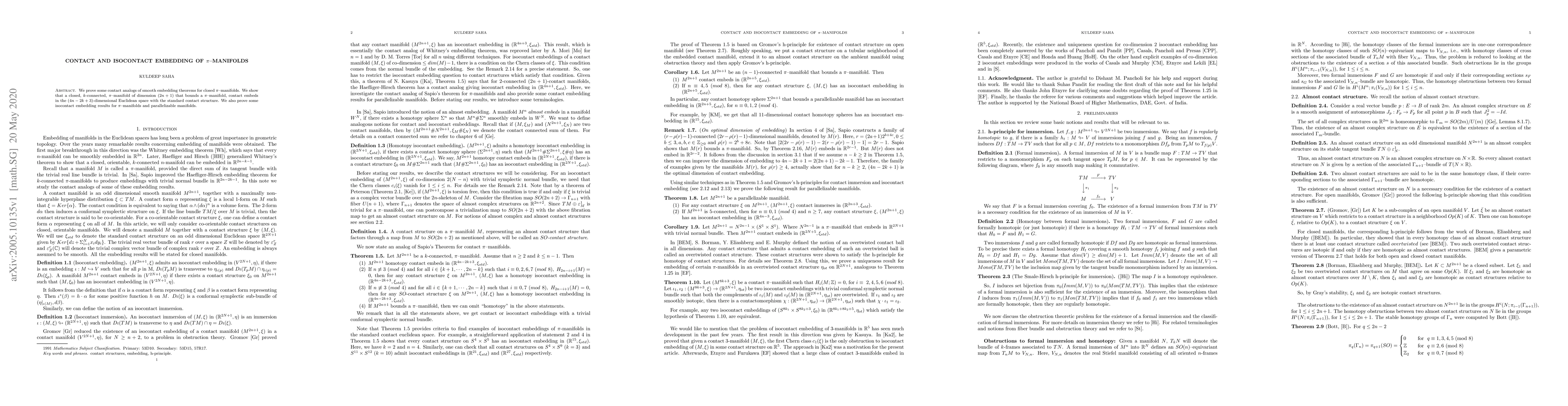 Thumbnail for Contact and isocontact embedding of $\pi$-manifolds