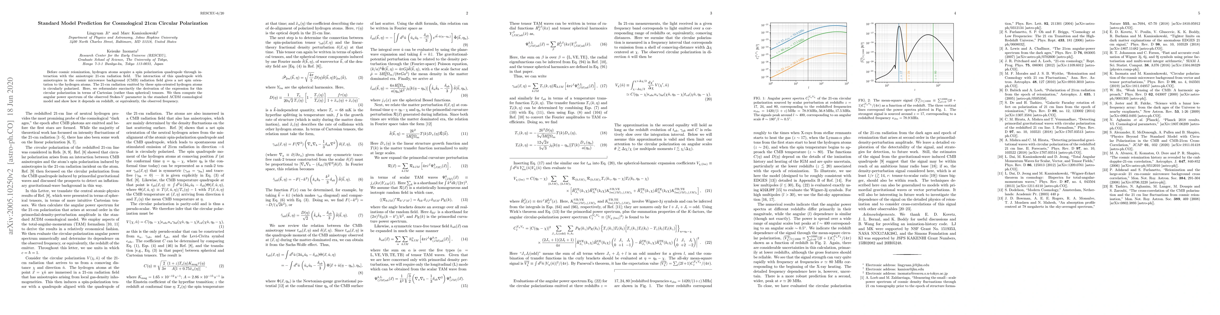 Thumbnail for Standard Model Prediction for Cosmological 21cm Circular Polarization
