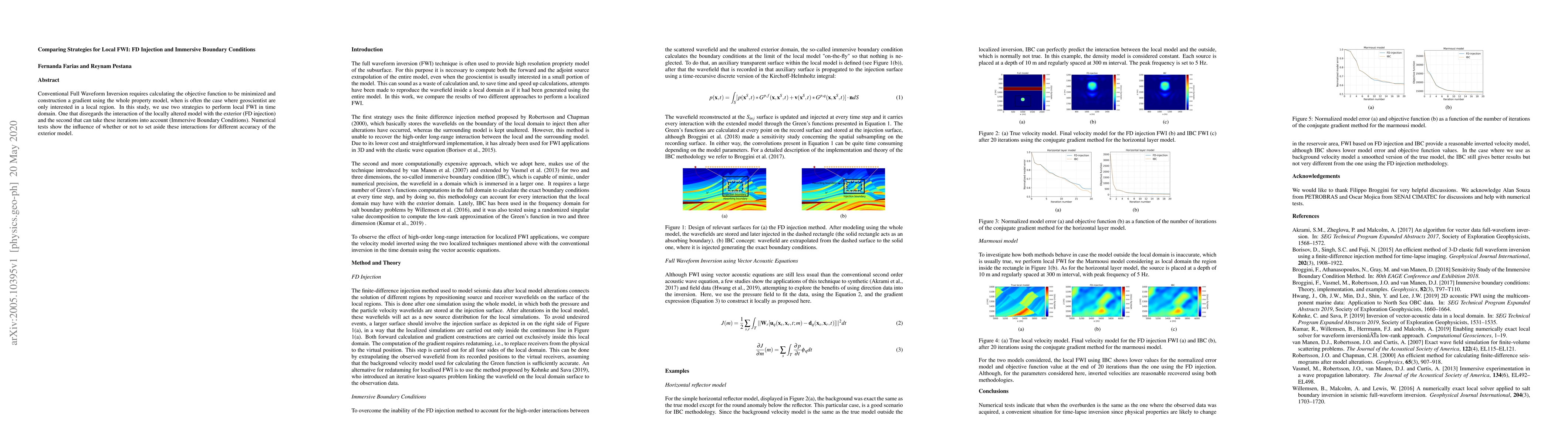 Thumbnail for Comparing Strategies for Local FWI: FD Injection and Immersive Boundary
  Conditions