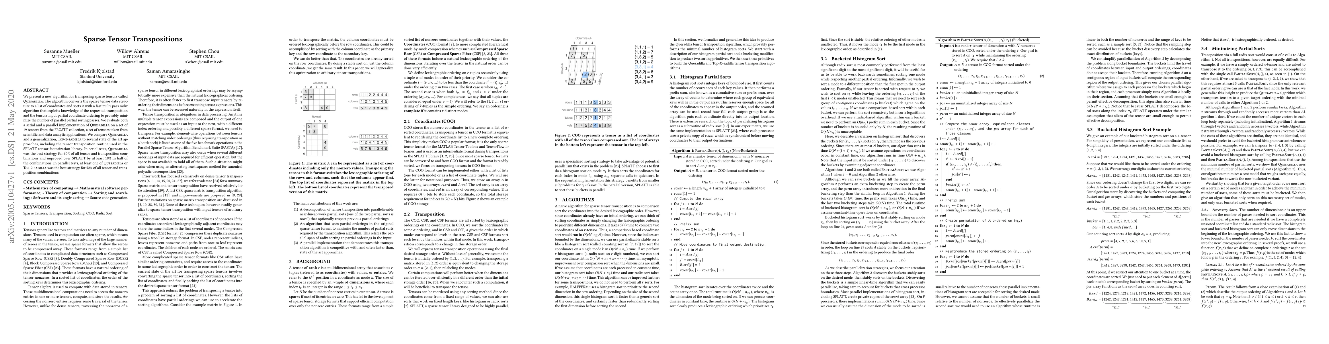 Thumbnail for Sparse Tensor Transpositions