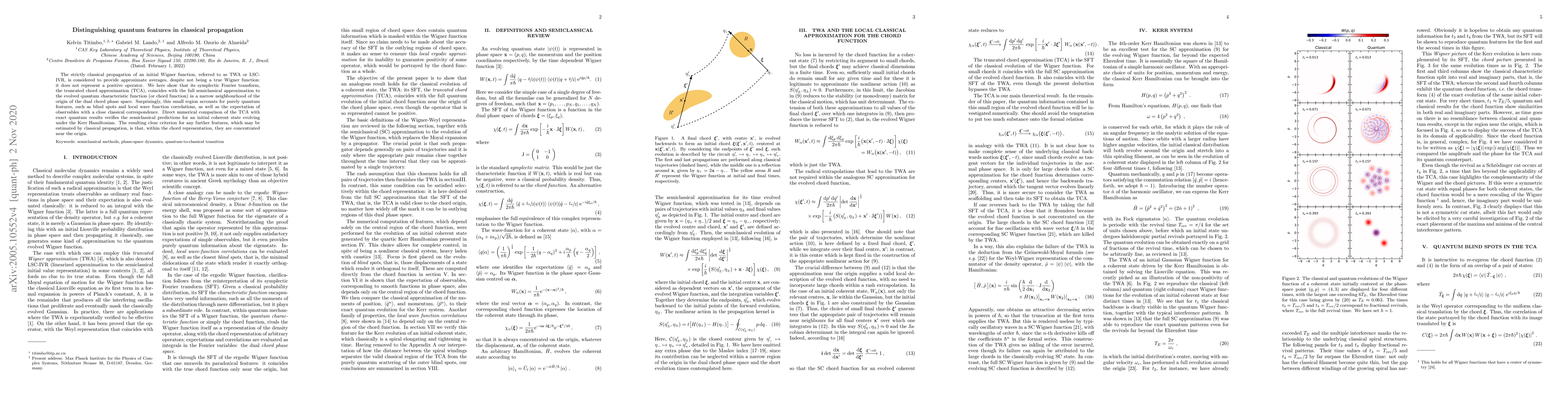 Thumbnail for Distinguishing quantum features in classical propagation