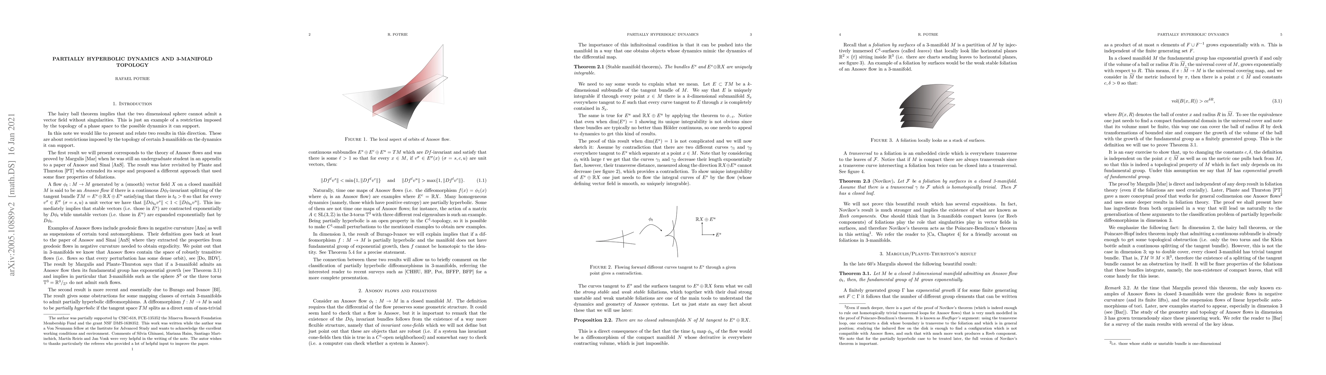 Thumbnail for Partially hyperbolic dynamics and 3-manifold topology
