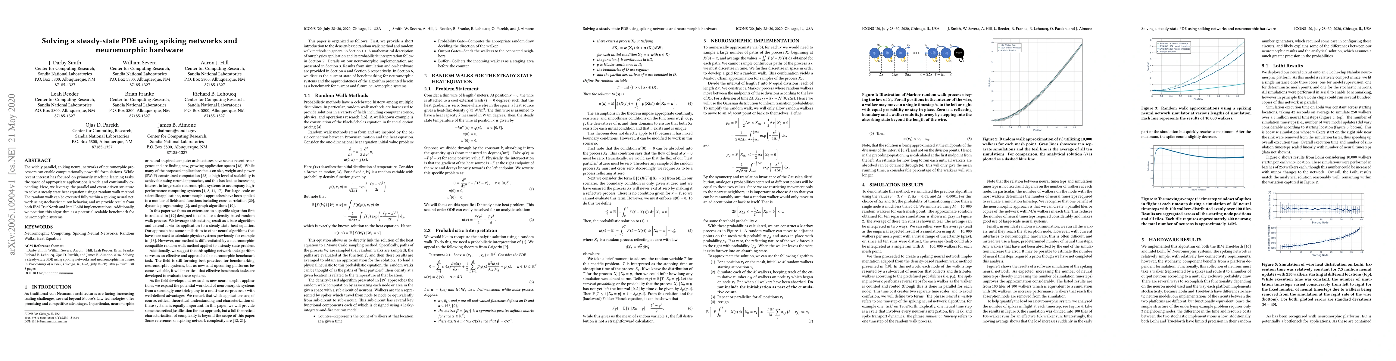 Thumbnail for Solving a steady-state PDE using spiking networks and neuromorphic
  hardware