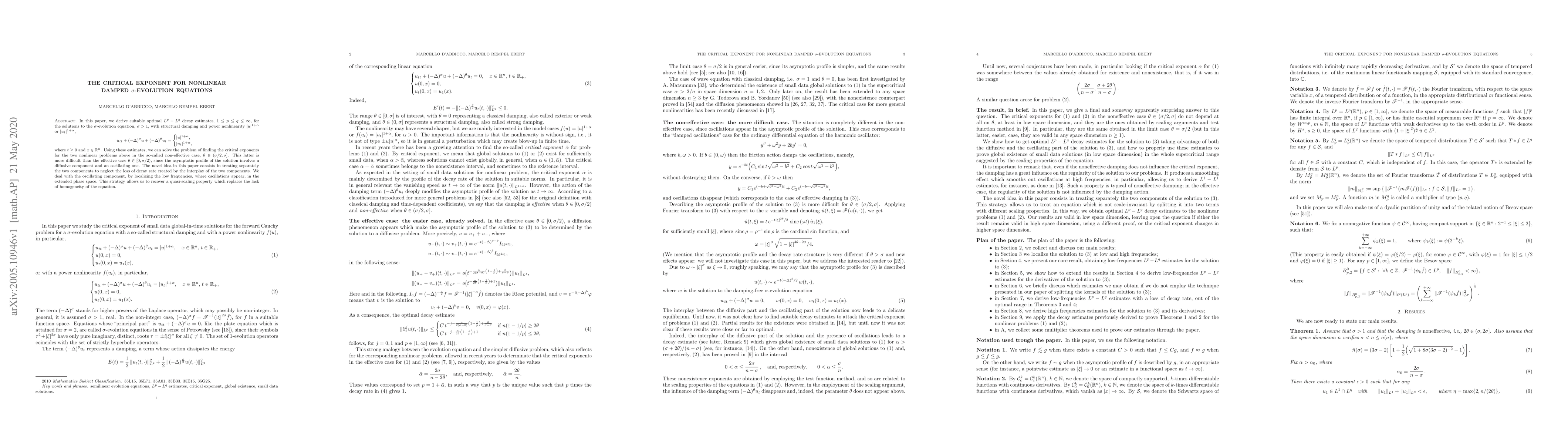 Thumbnail for The critical exponent for nonlinear damped $\sigma$-evolution equations