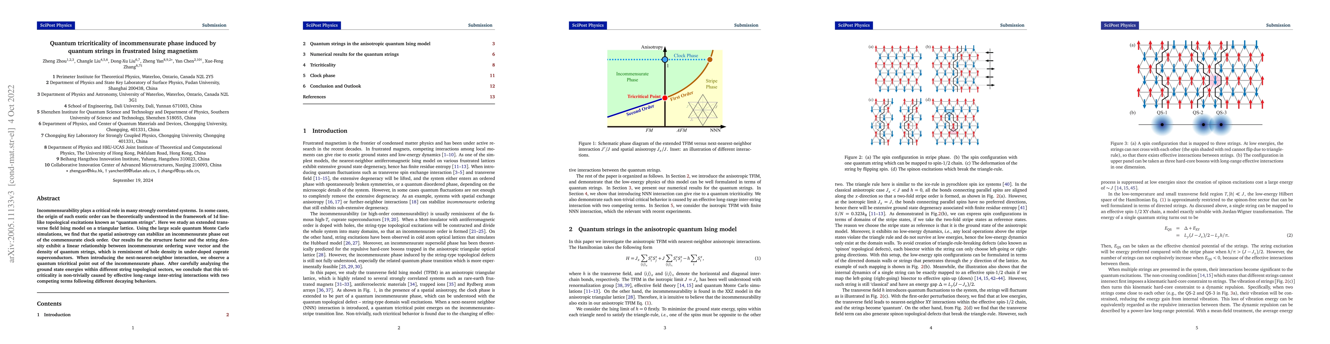 Thumbnail for Quantum tricriticality of incommensurate phase induced by quantum domain
  walls in frustrated Ising magnetism
