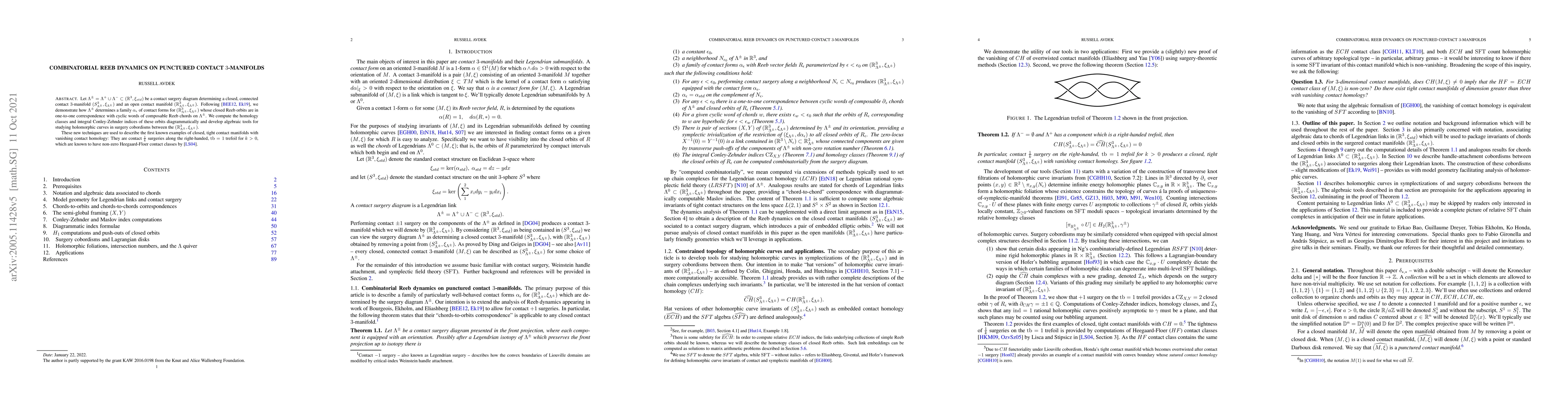 Thumbnail for Combinatorial Reeb dynamics on punctured contact 3-manifolds