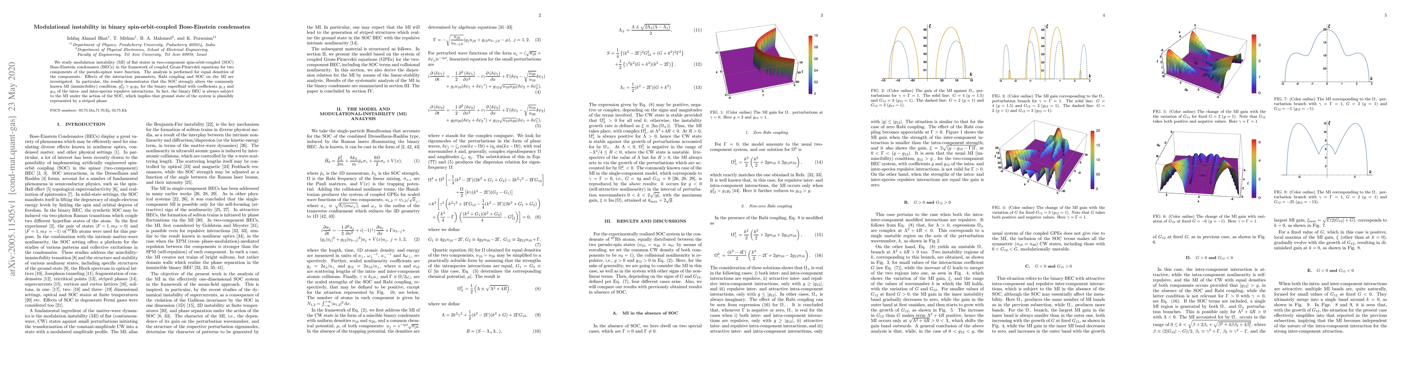 Thumbnail for Modulational instability in binary spin-orbit-coupled Bose-Einstein
  condensates