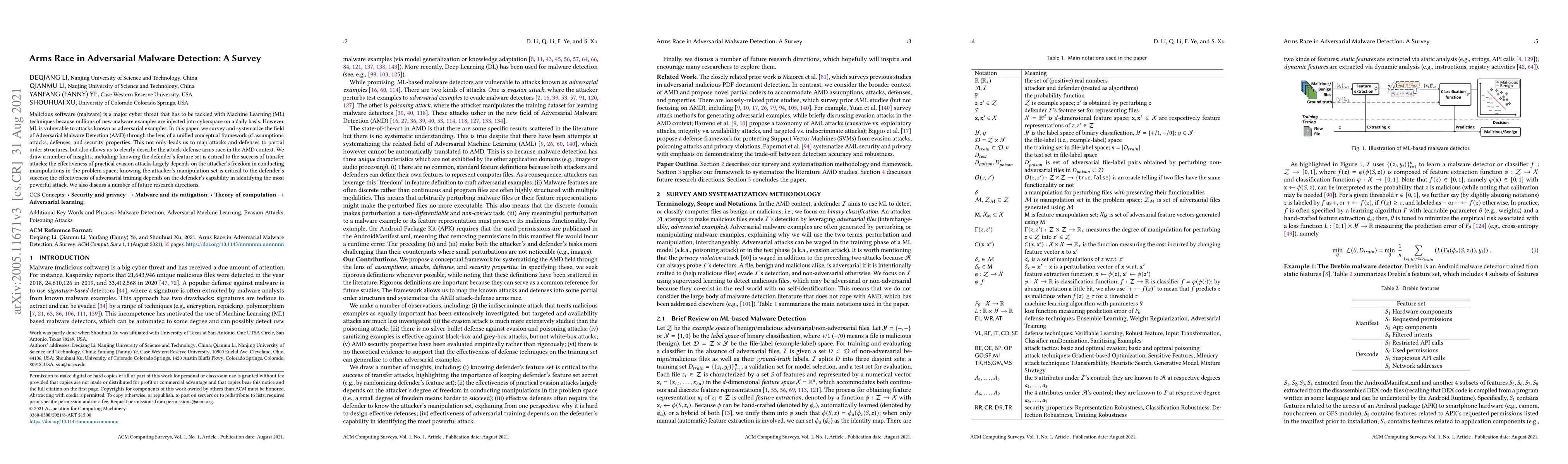 Thumbnail for Arms Race in Adversarial Malware Detection: A Survey