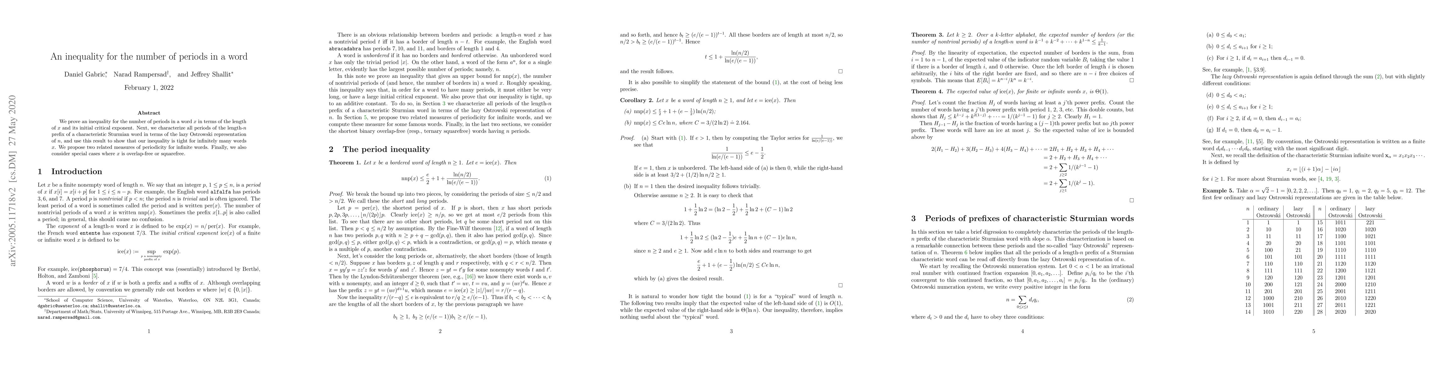 Thumbnail for An inequality for the number of periods in a word
