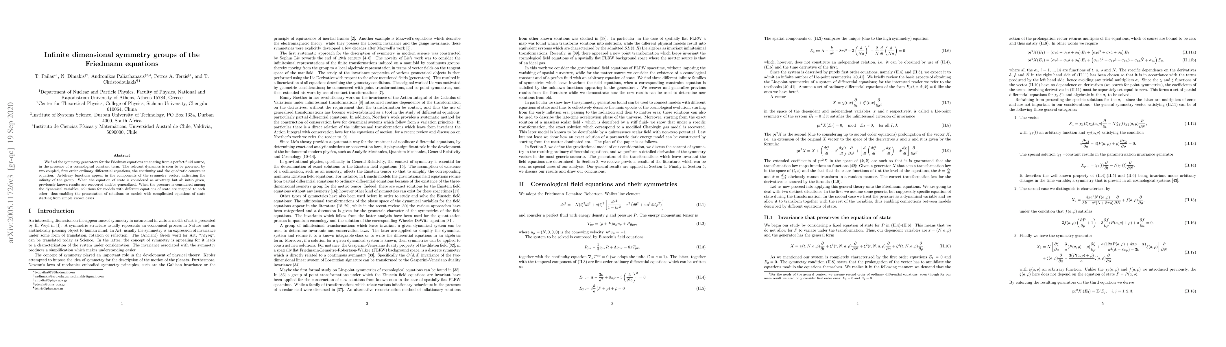 Thumbnail for Infinite dimensional symmetry groups of the Friedmann equations