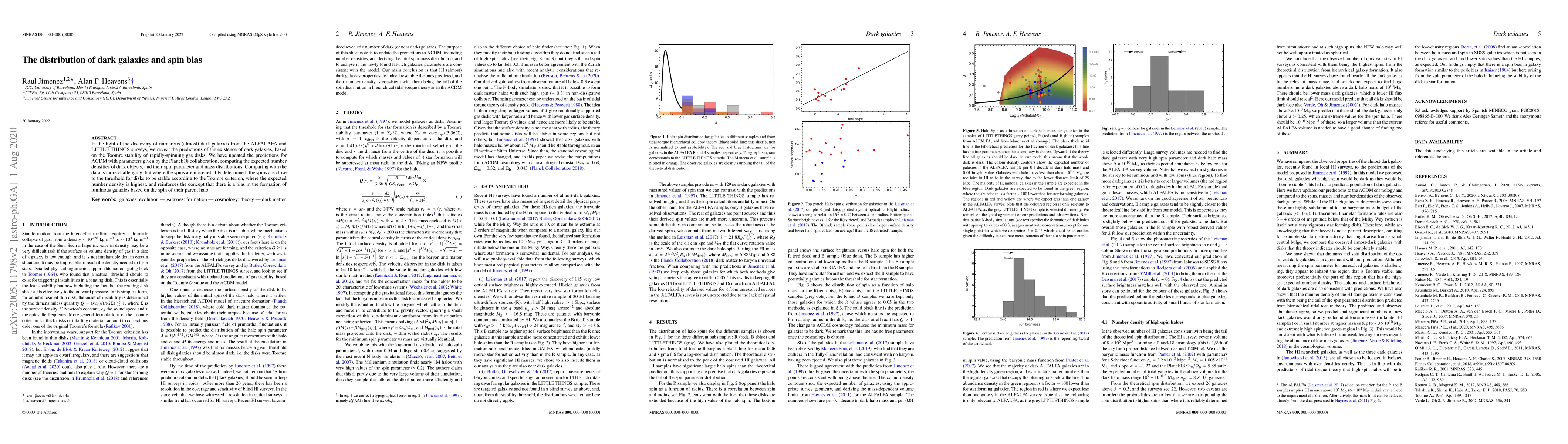 Thumbnail for The distribution of dark galaxies and spin bias