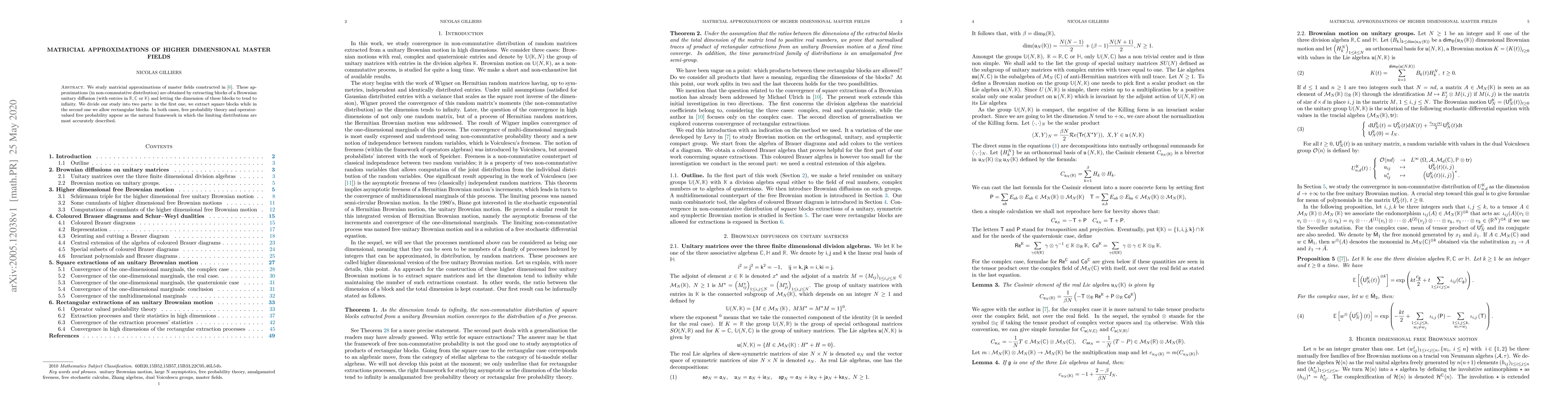Thumbnail for Matricial approximations of higher dimensional master fields