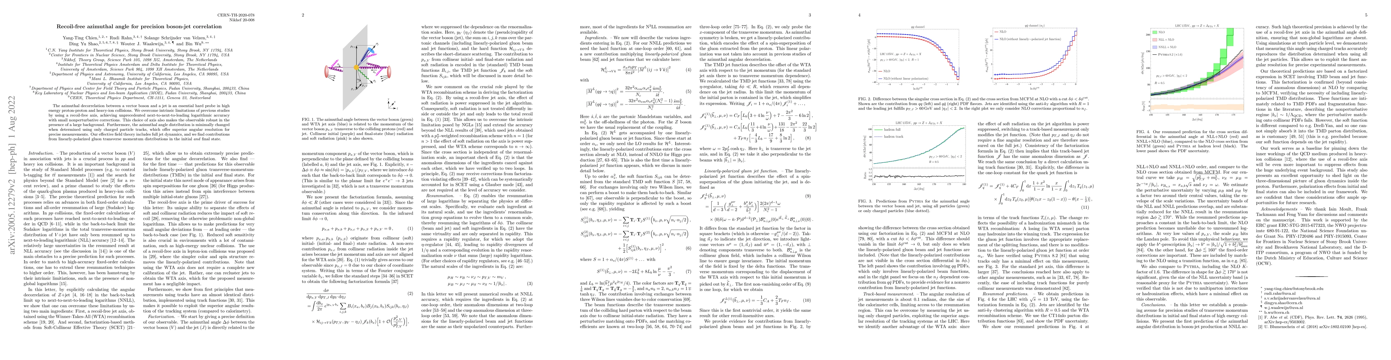 Thumbnail for Recoil-free azimuthal angle for precision boson-jet correlation