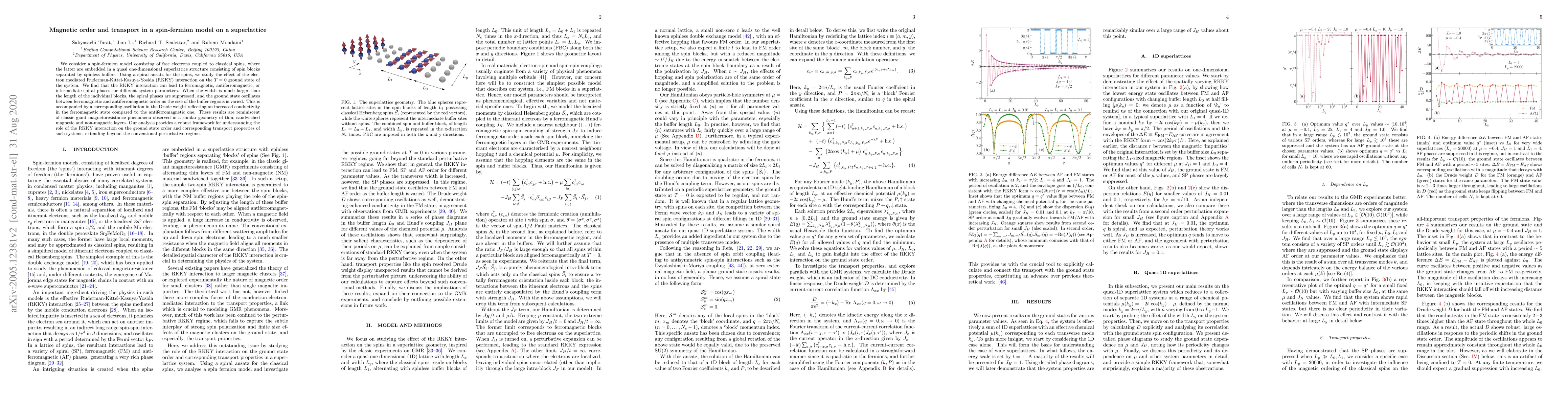 Thumbnail for Magnetic order and transport in a spin-fermion model on a superlattice