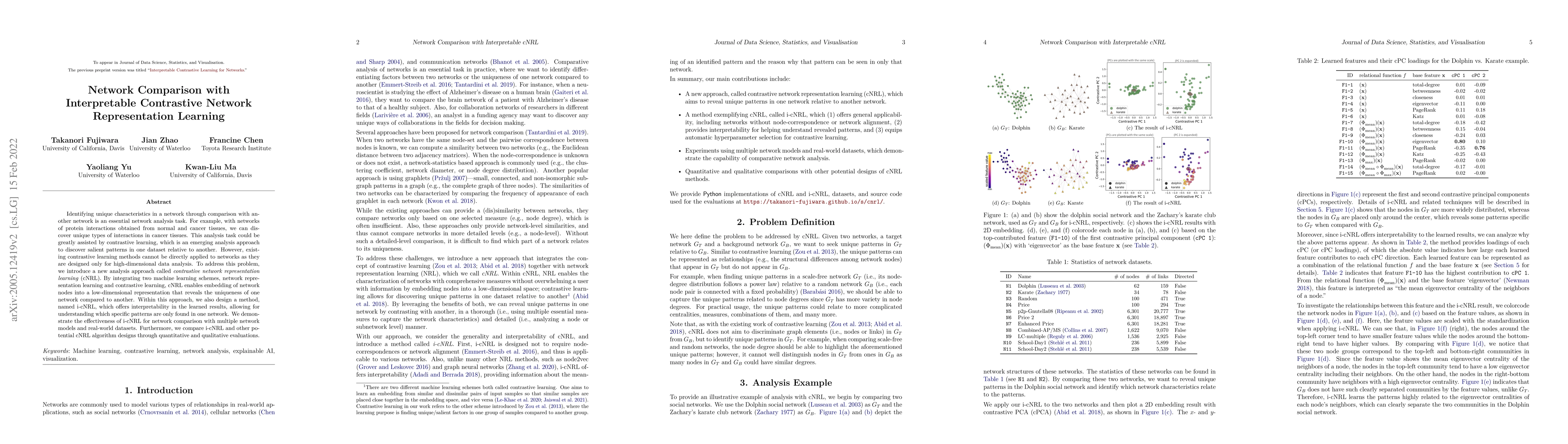 Thumbnail for Network Comparison with Interpretable Contrastive Network Representation
  Learning