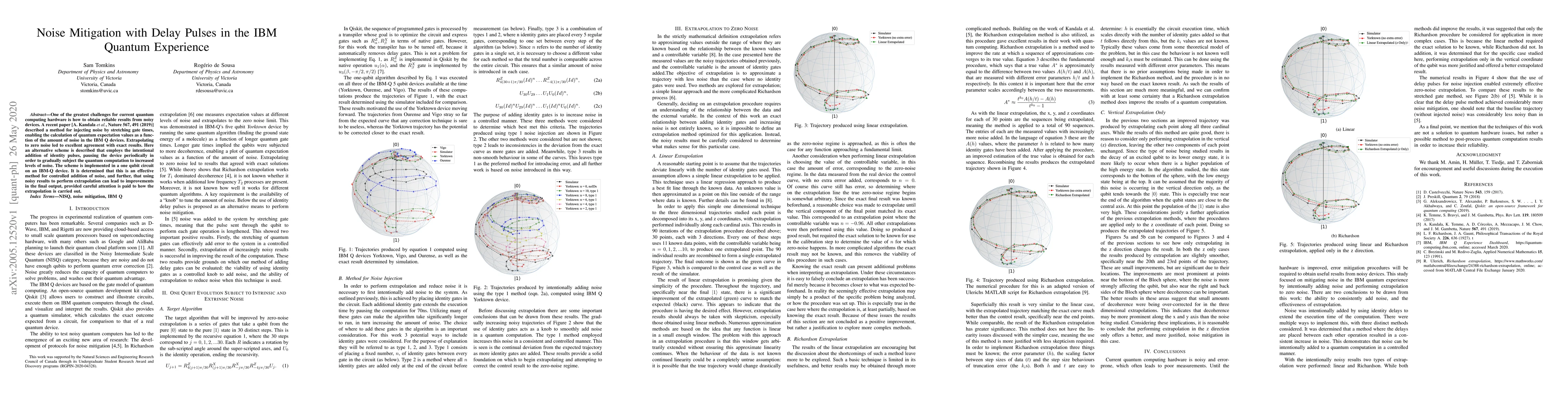 Thumbnail for Noise Mitigation with Delay Pulses in the IBM Quantum Experience
