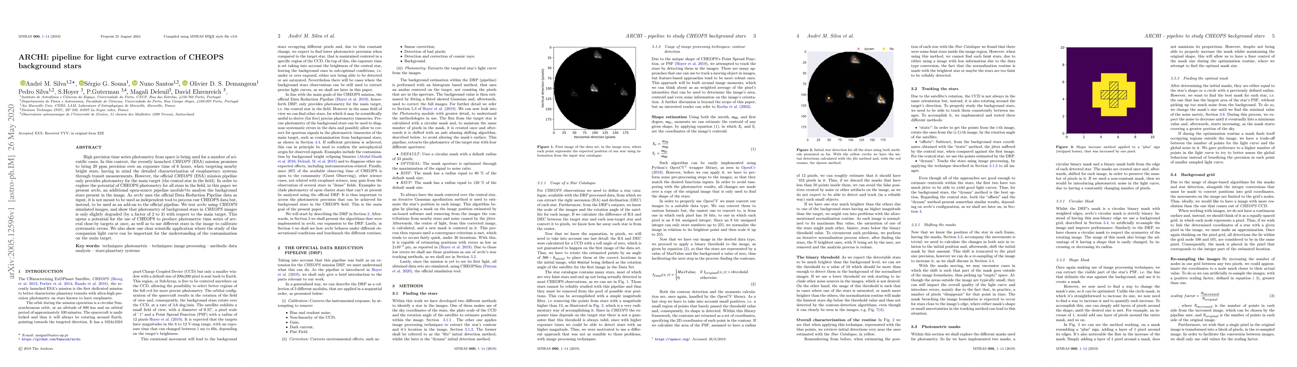 Thumbnail for ARCHI: pipeline for light curve extraction of CHEOPS background star