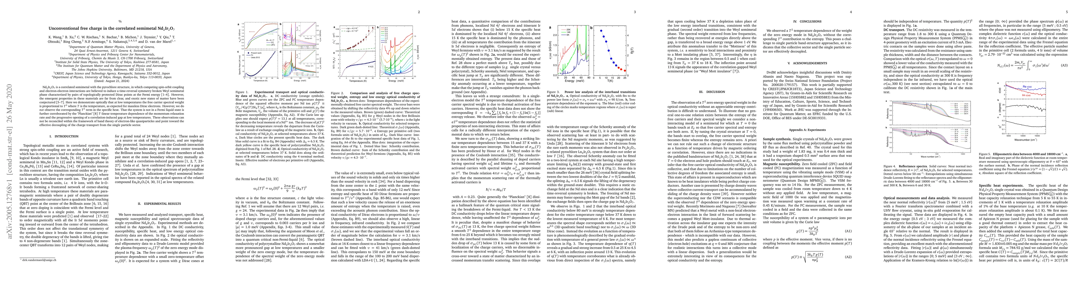 Thumbnail for Unconventional free charge in the correlated semimetal Nd2Ir2O7