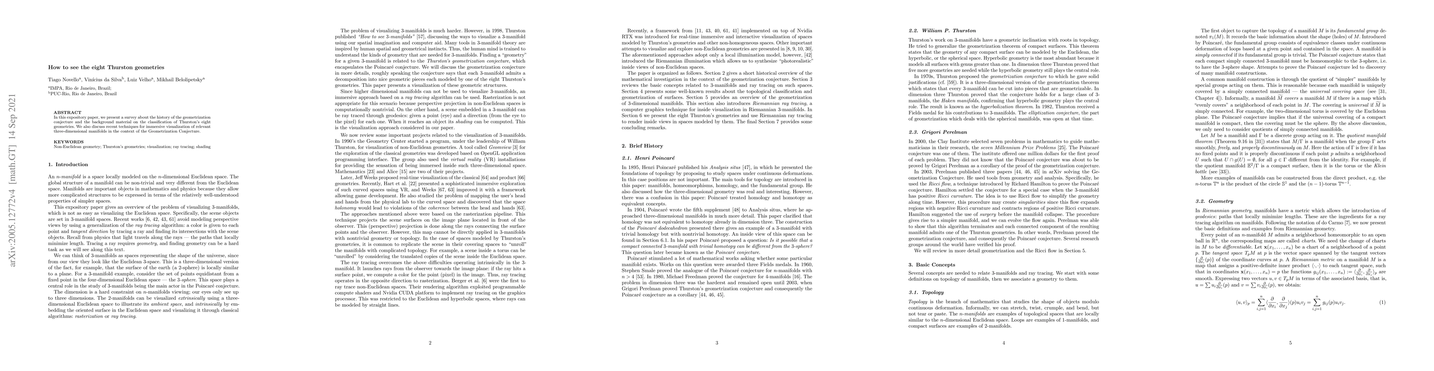 Thumbnail for How to see the eight Thurston geometries