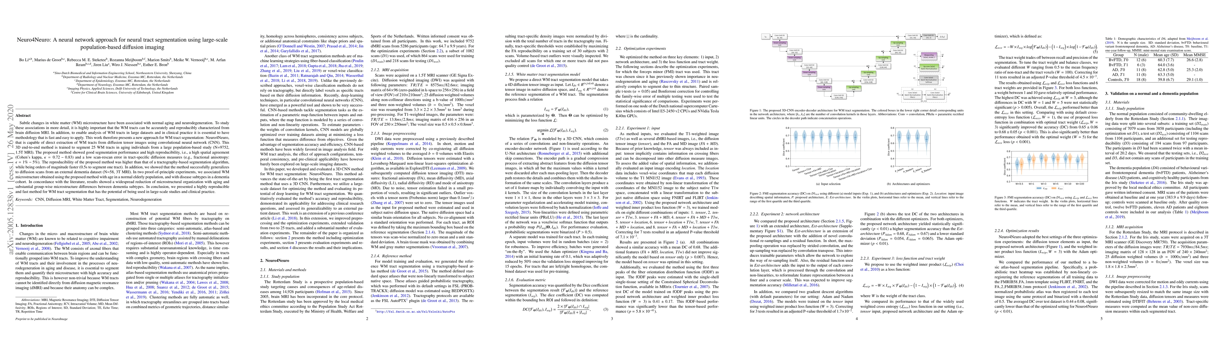 Thumbnail for Neuro4Neuro: A neural network approach for neural tract segmentation
  using large-scale population-based diffusion imaging