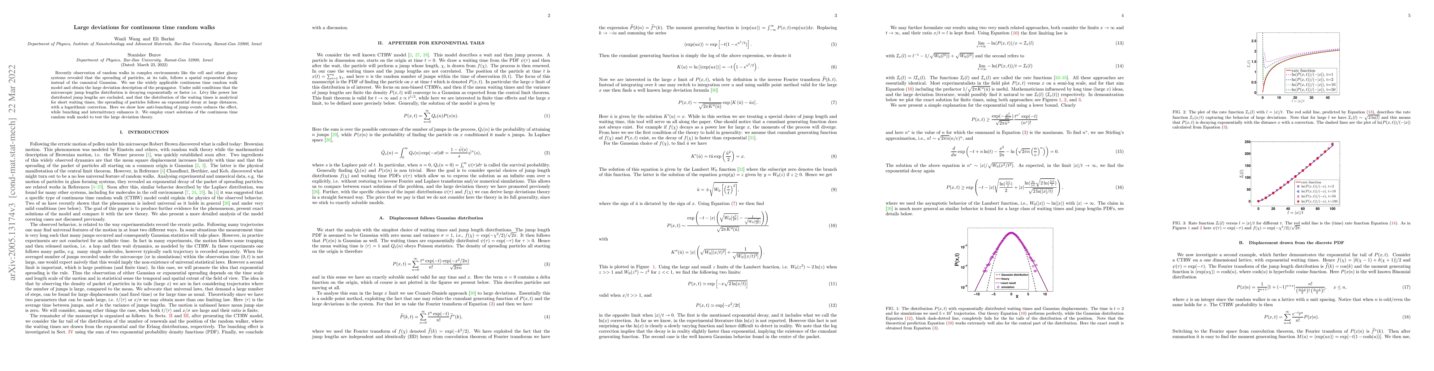 Thumbnail for Large deviations for continuous time random walks