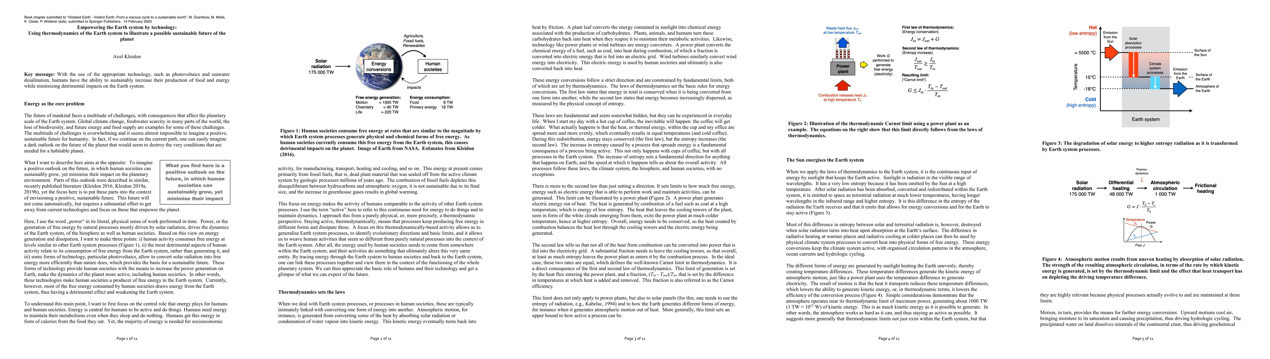 Thumbnail for Empowering the Earth system by technology: Using thermodynamics of the
  Earth system to illustrate a possible sustainable future of the planet