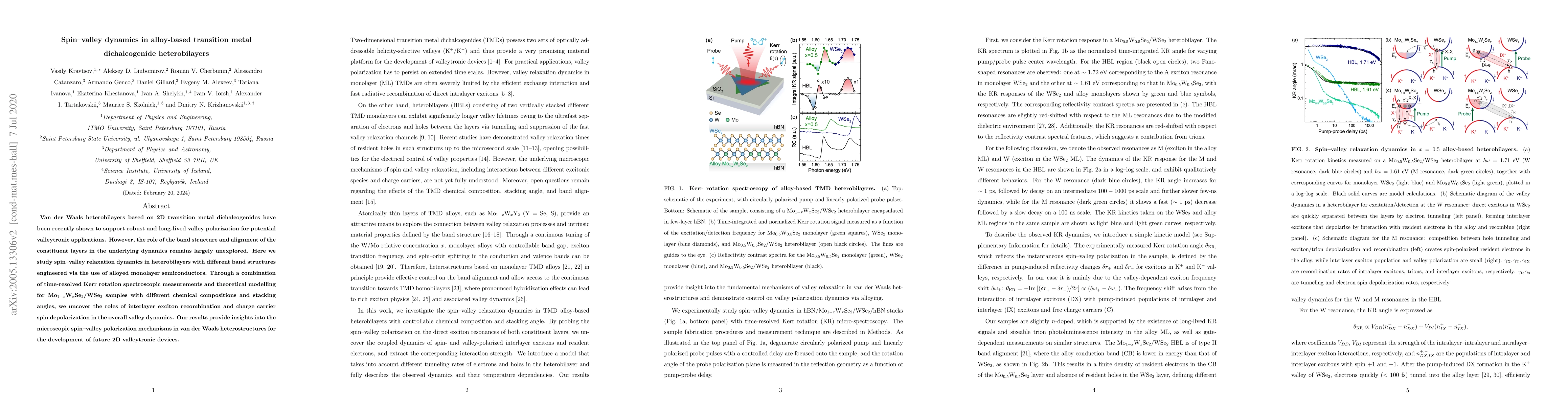 Thumbnail for Spin-valley dynamics in alloy-based transition metal dichalcogenide
  heterobilayers